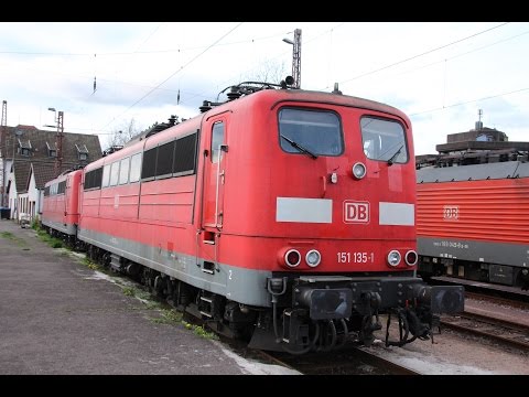 Auf-/Abrüsten von Loks in Dillingen und BR 151 in Serrig