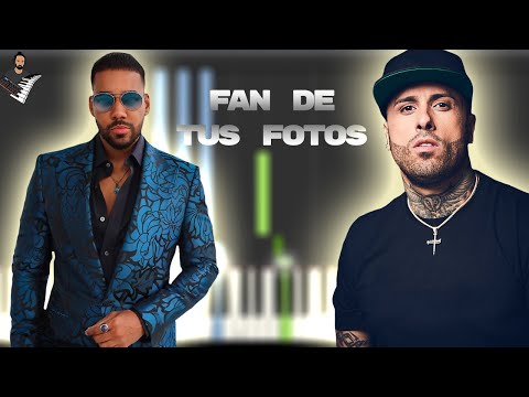 Fan of Your Photos - Nicky Jam x Romeo Santos | Piano Tutorial + Sheet Music / Karaoke / MIDI
