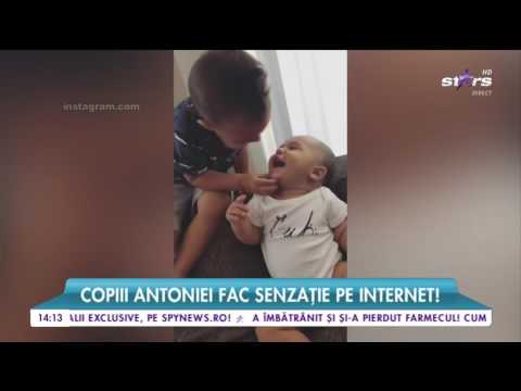 Copiii Antoniei fac senzaţie pe internet! Frăţiorii Dominic şi Akim, imagini de colecţie