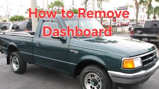 How to remove dashboard 93-94 Ranger