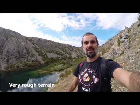 HIKING THROUGH ZRMANJA RIVER CANYON   - North Dalmatia, CROATIA