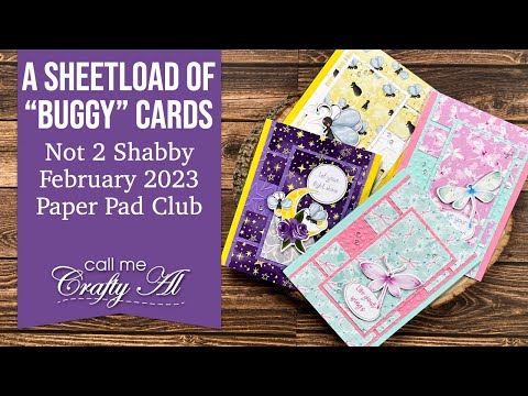A SheetLoad of 'Buggy' Alternatives | February 2023 Paper Pad Club @Not2ShabbyShop #slctfeb2023