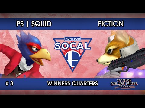 Fight For SoCal 3 - PS | Squid (Falco) VS Fiction (Fox) - SSBM - Winners Quarters