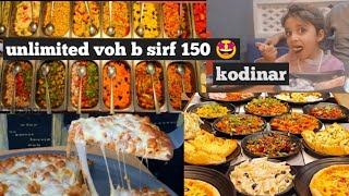 🍕buddy's pizza कोडिनार UNLIMITED PIZZA BUFFET WITH 40😍DELICIOUS DISHES ONLY RS.150 TO 230 #zoyavlogs