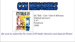 DC Talk - Can I Get A Witness (Edited Version) Forefront 1990