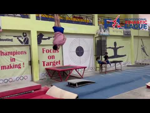 Springboard to develop twisting and Flipping on Floor Yin Alvarez