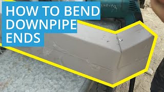 How to Cut and Bend Downpipe Ends for a Shed or House   D.I.Y Roys Sheds