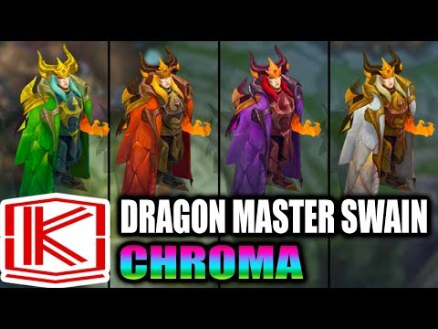 DRAGON MASTER SWAIN CHROMA - Skin Spotlight - League of Legends