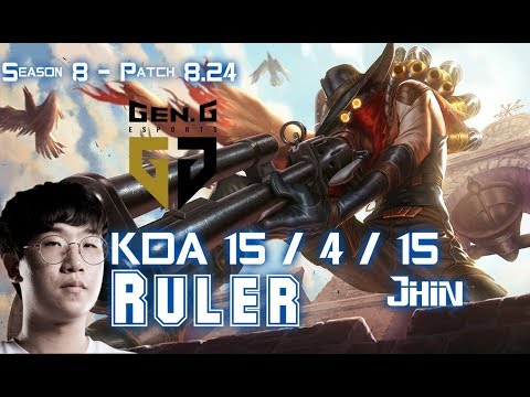 GEN Ruler JHIN vs RYZE Bot - Patch 8.24 KR Ranked