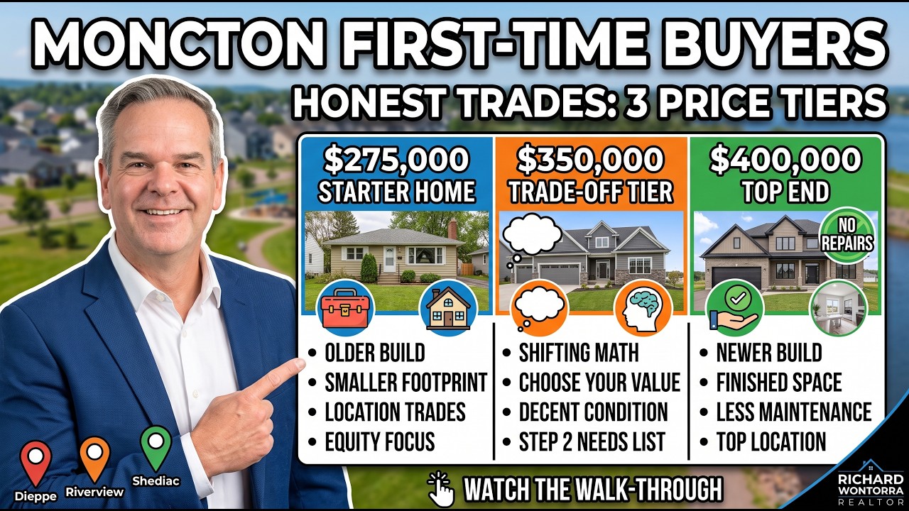 $275K to $400K: What Each Price Tier Gets a First-Time Buyer in Moncton