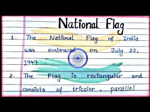 10 Lines on National Flag in English| Short Essay on National Flag||