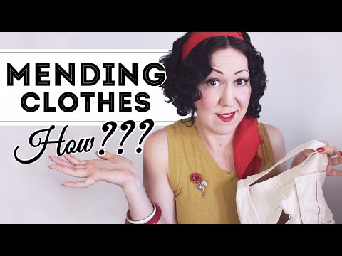 MENDING CLOTHES… HOW TO KNOW WHAT TO DO to fix your clothes! Should I darn or should I patch?