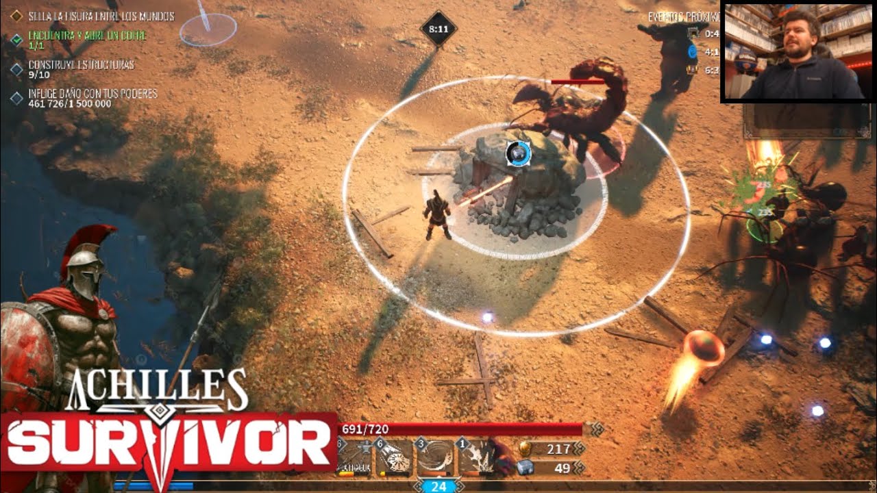 ACHILLES SURVIVOR, el juego de Aquiles y la Guerra 🧛‍♀️ Gameplay en Español (PC Steam)