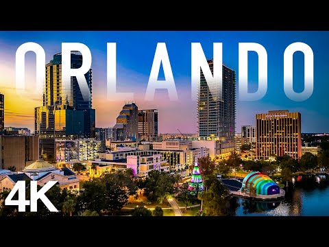 Orlando, Florida 4K Drone View | 3 Hours Beautiful Drone Aerial Relaxation Film UHD |Cinematic Music