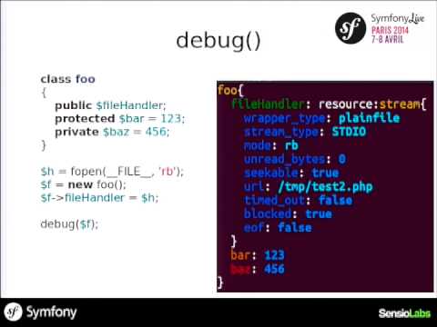 SymfonyLive Paris 2014 - Nicolas Grekas - De nouveaux outils de debug dans les cartons