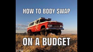 How to do a Body Swap on a Budget - Vintage Chevy on a Dodge Cummins 4x4 Dually Chassis - Moose III