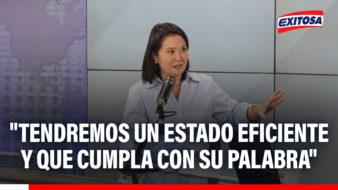 🔴🔵 Keiko Fujimori reafirma que su eventual gobierno solo durará 5 años