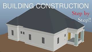 "How to Build a Simple Bungalow - Step by Step | Foundation to Roof"