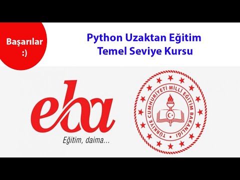 EBA Python Uzaktan Eğitim Temel Seviye Kursu