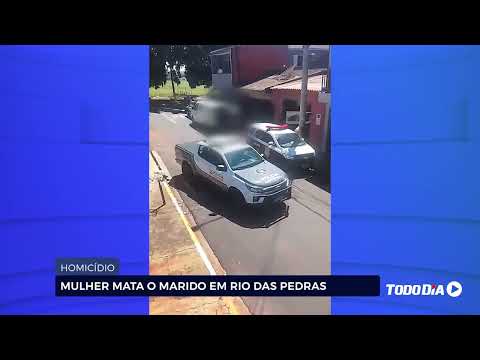 HOMICÍDIO: MULHER MATA O MARIDO EM RIO DAS PEDRAS