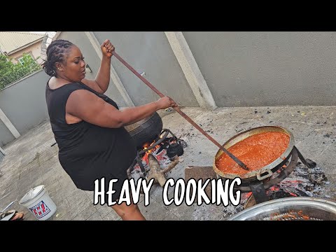 Food Prep in a Nigerian Village | So Much Cooking, So Little Time | Flo Chinyere