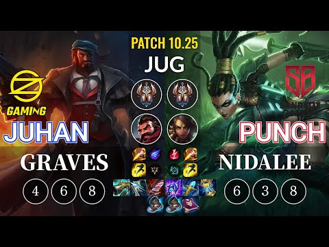 OZ Juhan Graves vs SB Punch Nidalee Jungle - KR Patch 10.25