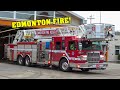 EDMONTON FIRE RESCUE Fire Trucks Responding Compilation VARIOUS FIRE STATIONS