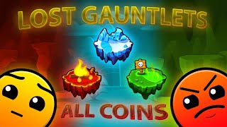 FIRE, ICE And POISON Gauntlets - 100% (All Coins) ► Geometry Dash