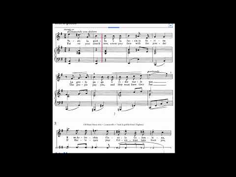 Recitar.... Vesti la giubba from Pagliacci by R. Leoncavallo (Karaoke, Study Guide)