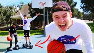 CRAZY BASKETBALL CHALLENGE!! (ON HOVERBOARDS)