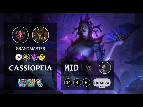 Cassiopeia Mid vs Orianna - KR Grandmaster Patch 11.10