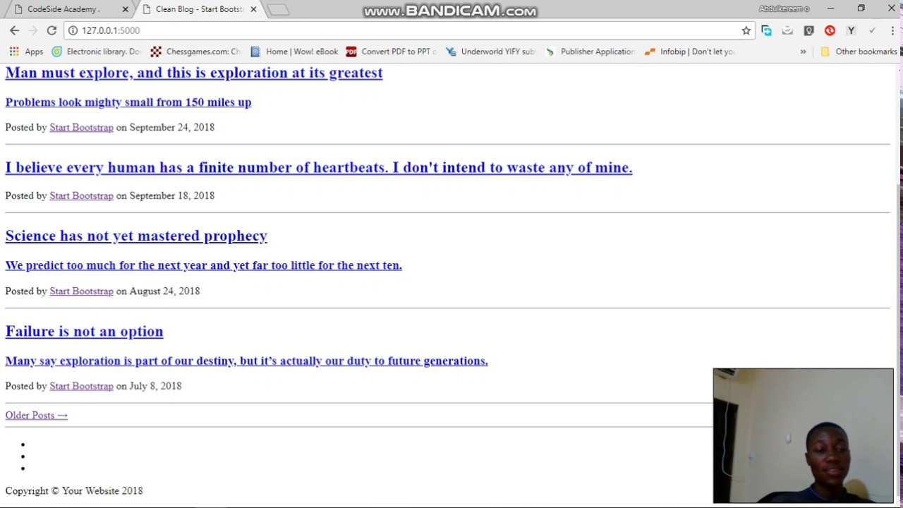 Python flask tutorial Adding HTML Templates in our app  part 5