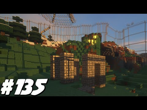 WORKING ON THE AVIARY INTERIOR WITH A HUNGRY MEGALANIA | MINECRAFT DINOSAURS |EP 135