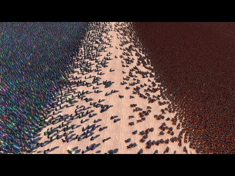 25.000 SPARTANS vs 20.000 JEDI - Ultimate Epic Battle Simulator