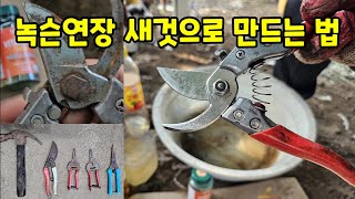 이것 넣은 물에 하루만 담궈 놓으면 새것처럼 다시 쓸수있어요 천연녹제거제 어렵게 찾지마세요  #녹제거방법