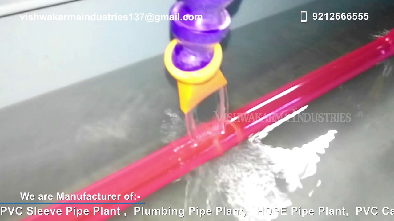 Flexible PVC Tubing Pipe Making Machine / PVC Garden Pipe Making Process By Vishwakarma Industries