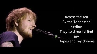 ED SHEERAN ENGLISH ROSE-Lyrics