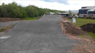 preview picture of video 'King Motor Baja Buggy 29cc jumping at Musselburgh BMX track'