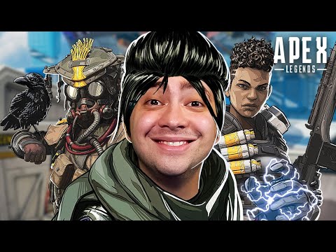 alanzoka jogando Apex com os amigos