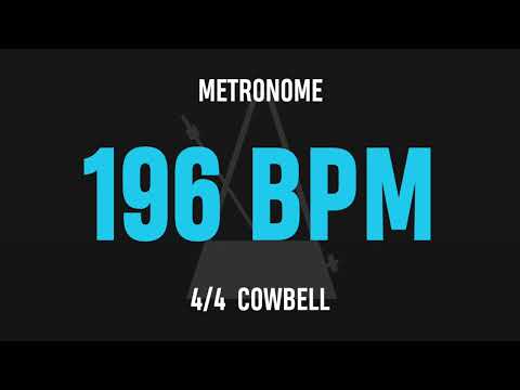 196 BPM 4/4 - Best Metronome (Cowbell)