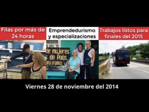 Resumen matutino de noticias, viernes 28 de noviembre de 2014