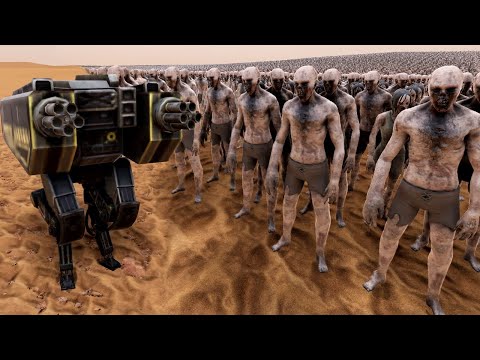 T-45 Terminator vs 2,000,000 Zombies | Ultimate Epic Battle Simulator 2 | UEBS 2