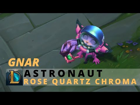 Astronaut Gnar Rose Quartz Chroma - League Of Legends