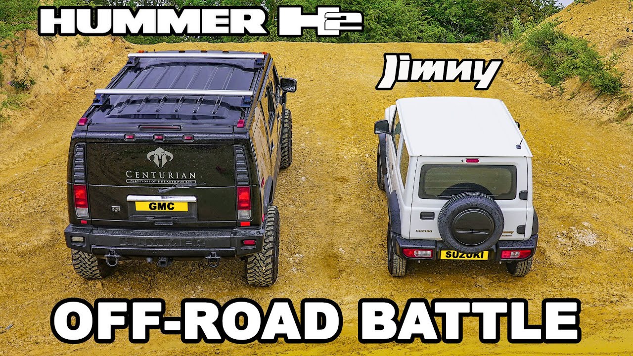 Hummer H2 v Suzuki Jimny: OFF-ROAD!