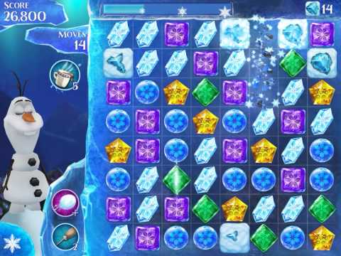 Frozen Free Fall Level 205 Live Action Play Walkthrough