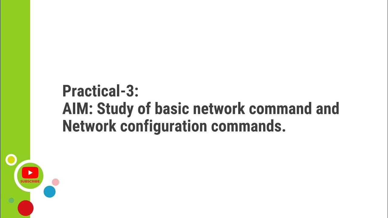 Practical-3 - Basic Networking Commands - CN