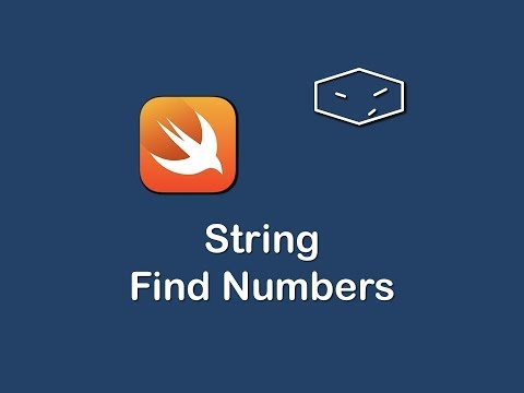 string find numbers in swift 3