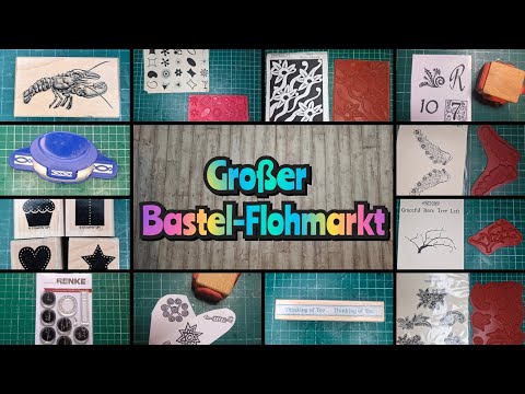 Large craft flea market: stamps, punches, dies, paper & more (many well-known brands)
