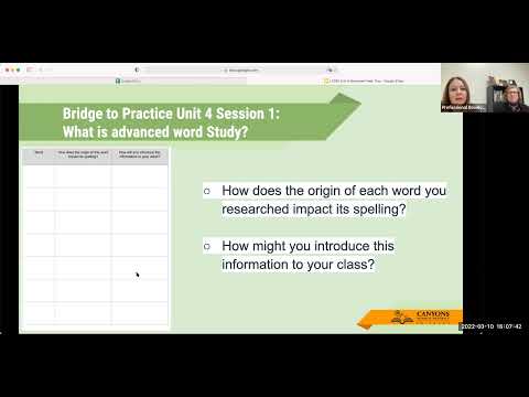 Bite-Sized PD: LETRS Unit 4 Walk Through