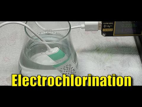 Make your own cleaner/disinfectant with electricity, water, and salt